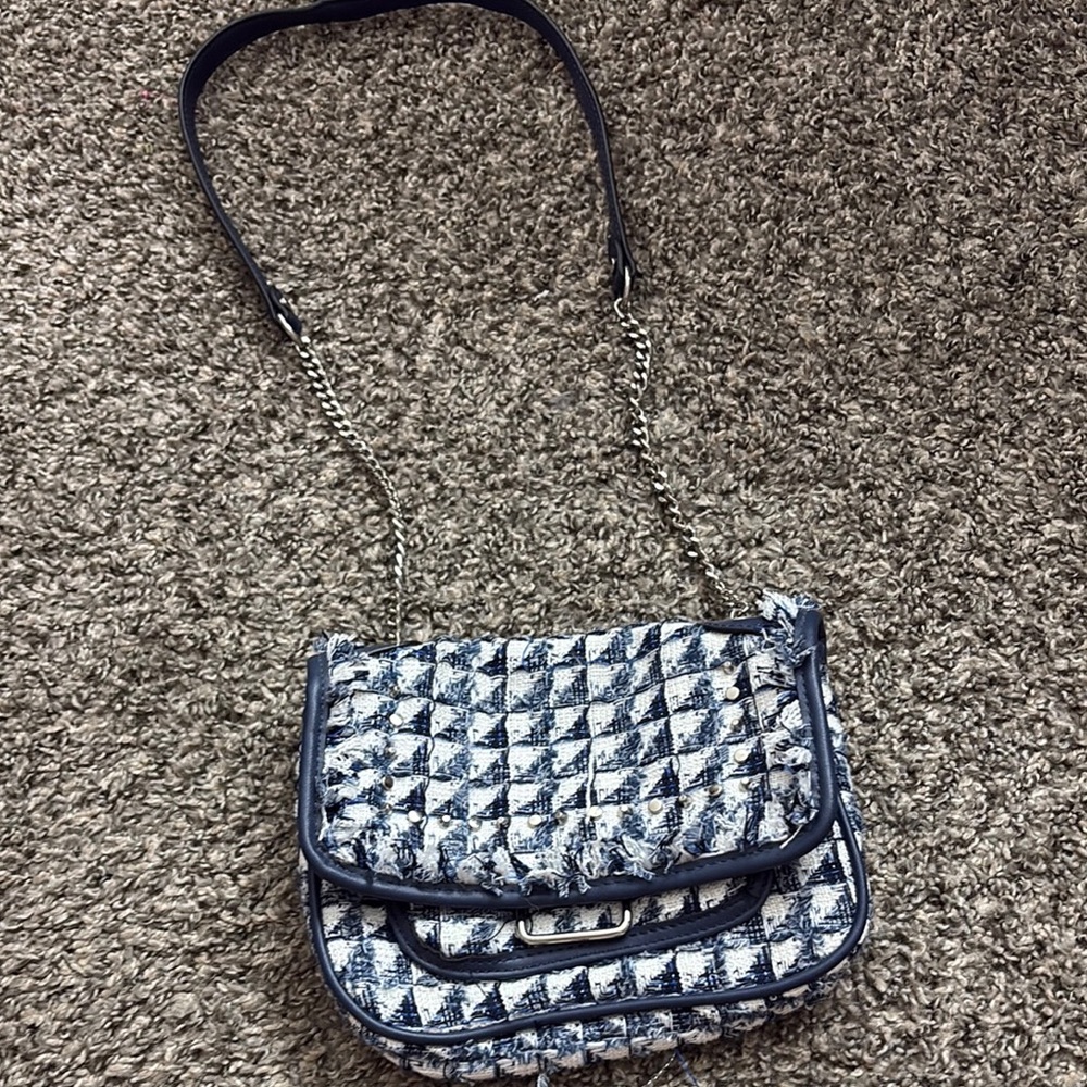 Stylish Blue Quilted Women's Bag